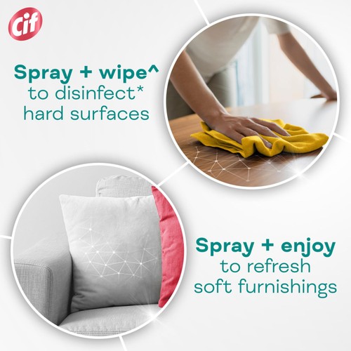 Cif Infinite Clean Anti-Bac All in One Cleaner Spray Apple & Jasmine thumbnail 2
