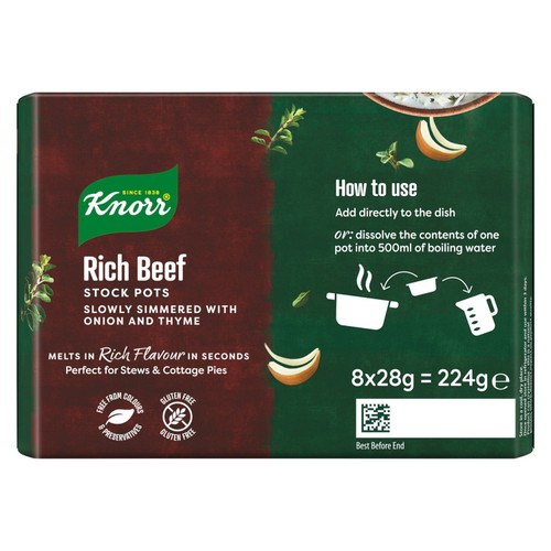 Knorr 8 Rich Beef Stock Pot thumbnail 2