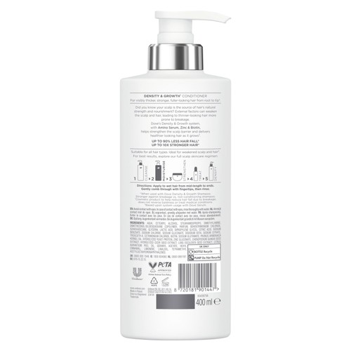 Dove Density + Hair Growth Conditioner for Thicker, Fuller Hair thumbnail 4