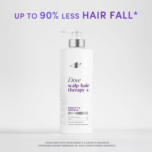Dove Density + Hair Growth Conditioner for Thicker, Fuller Hair thumbnail 6