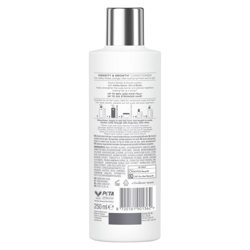 Dove Density + Hair Growth Conditioner for Thicker, Fuller Hair thumbnail 4