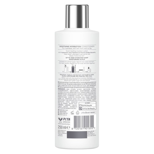 Dove Soothing Hydration Conditioner  for Smooth, Soft and Moisturised Hair thumbnail 5