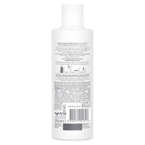 Dove Soothing Hydration Shampoo  for Smooth, Soft and Moisturised Hair thumbnail 5