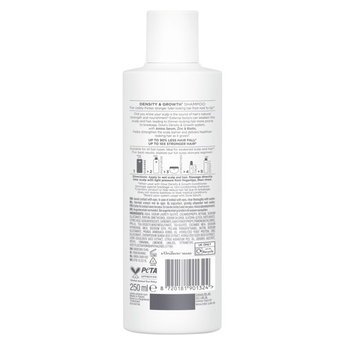 Dove Density + Hair Growth Shampoo for Thicker, Fuller Hair thumbnail 6