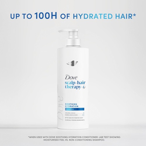Dove Soothing Hydration Shampoo for Smooth, Soft and Moisturised Hair thumbnail 4