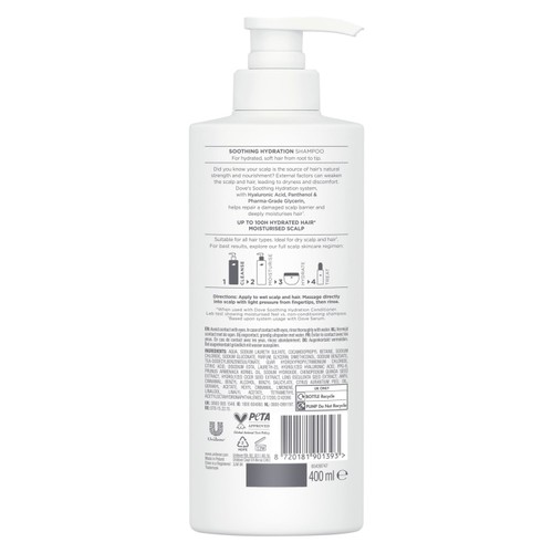Dove Soothing Hydration Shampoo for Smooth, Soft and Moisturised Hair thumbnail 6