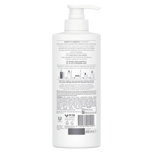 Dove Density + Hair Growth Shampoo for Thicker, Fuller Hair thumbnail 6