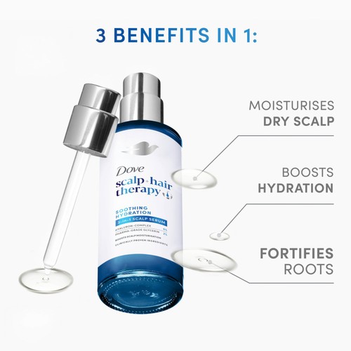 Dove Soothing Hydration Hair Serum for Smooth, Soft and Moisturised Hair thumbnail 4
