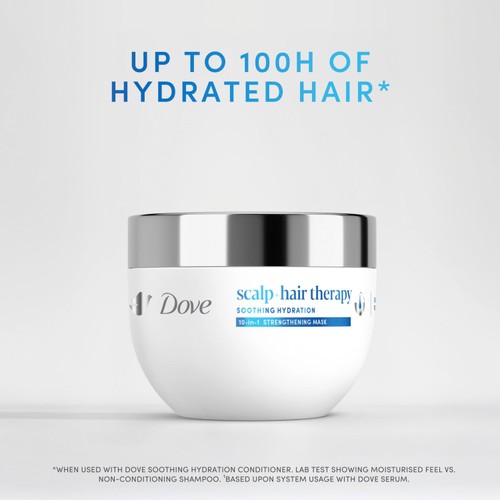 Dove Soothing Hydration Hair Mask for Smooth, Soft and Moisturised Hair thumbnail 4