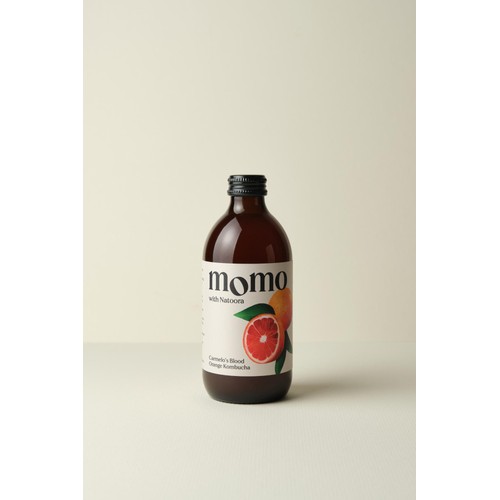 MOMO Kombucha Carmelo's Blood Orange Kombucha thumbnail 2