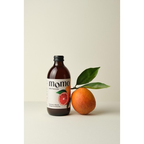 MOMO Kombucha Carmelo's Blood Orange Kombucha thumbnail 3
