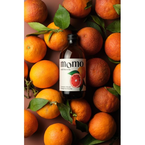MOMO Kombucha Carmelo's Blood Orange Kombucha thumbnail 5
