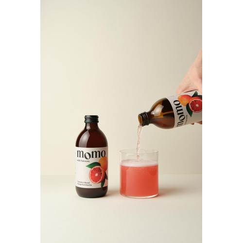 MOMO Kombucha Carmelo's Blood Orange Kombucha thumbnail 6