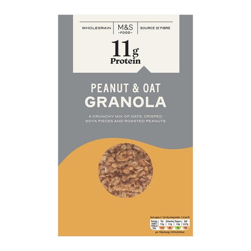 M&S High Protein Peanut & Oat Granola thumbnail 2