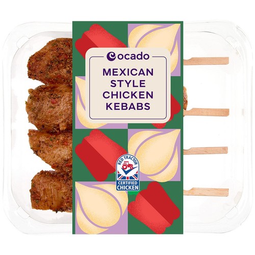 Ocado Mexican Style Chicken Kebabs
