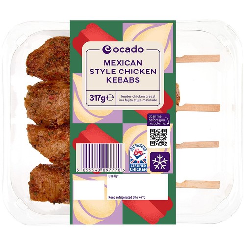 Ocado Mexican Style Chicken Kebabs thumbnail 2