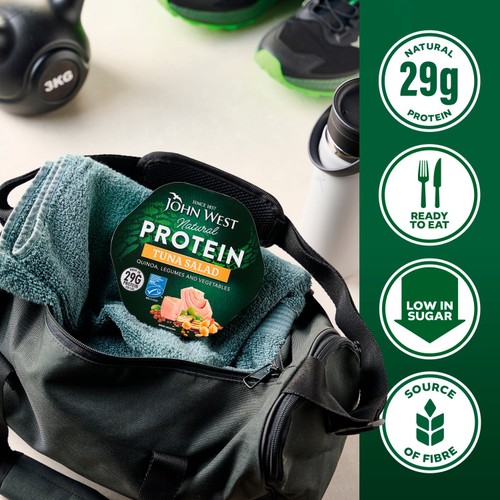 John West Protein Tuna Salad with Quinoa & Vegetables MSC 220g thumbnail 2