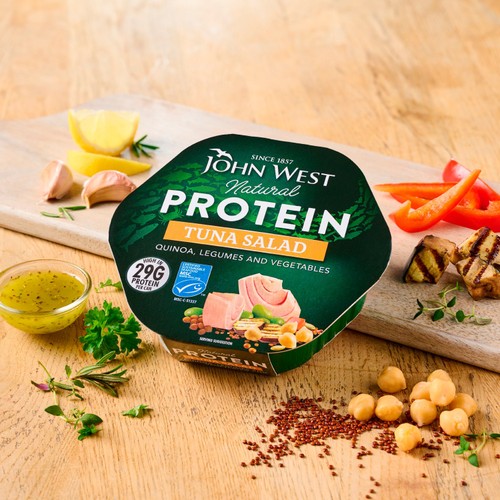 John West Protein Tuna Salad with Quinoa & Vegetables MSC 220g thumbnail 3