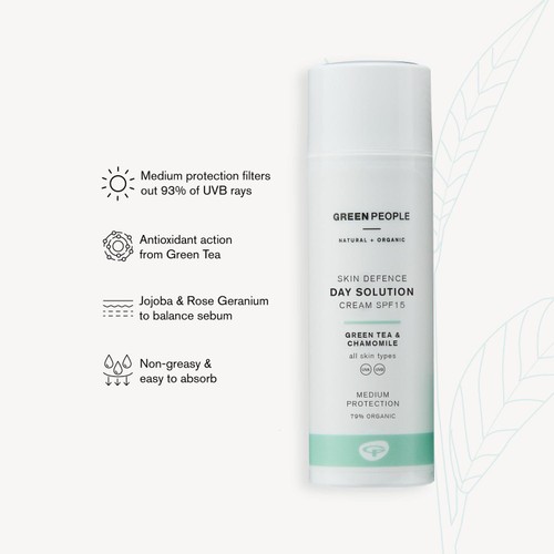 Green People Organic SPF 15 Day Cream  Solution, Vegan thumbnail 3