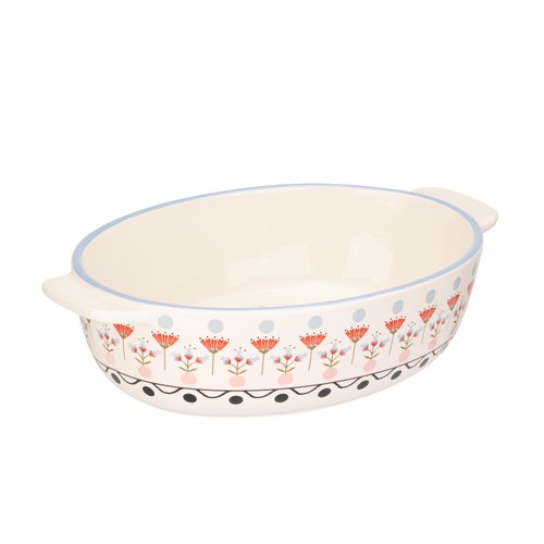 Cath Kidston Painted Table Ceramic Oval Roasting Dish 28cm thumbnail 2