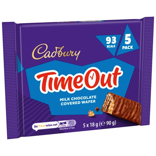 Cadbury Timeout Milk Chocolate Covered Wafer thumbnail 5
