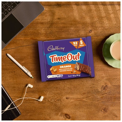 Cadbury Timeout Orange Milk Chocolate Covered Wafer thumbnail 2