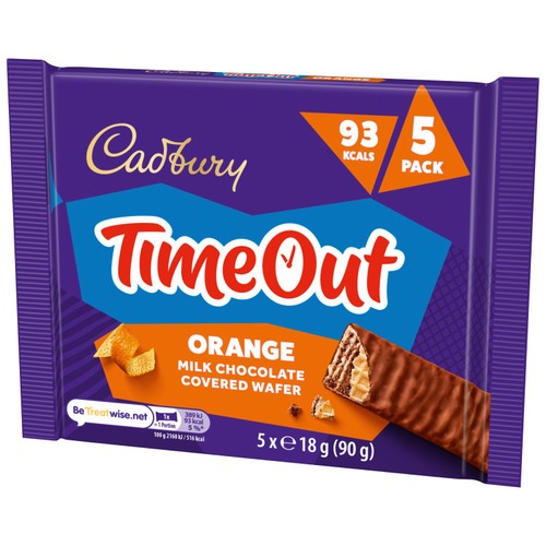 Cadbury Timeout Orange Milk Chocolate Covered Wafer thumbnail 6