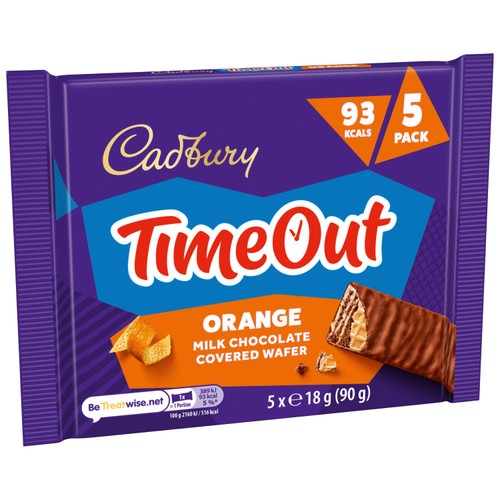 Cadbury Timeout Orange Milk Chocolate Covered Wafer thumbnail 7