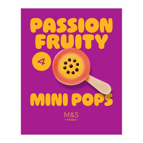 M&S 4 Passion Fruity Mini Pops