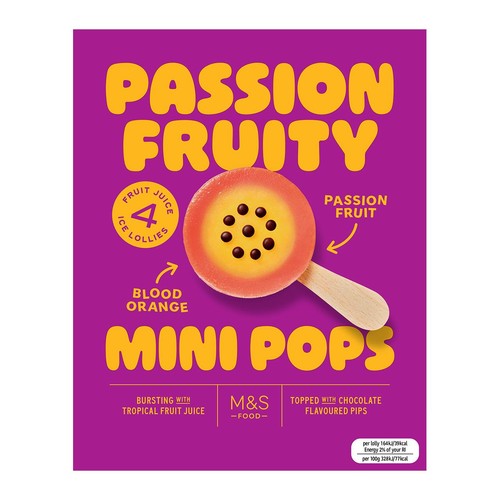 M&S 4 Passion Fruity Mini Pops thumbnail 3