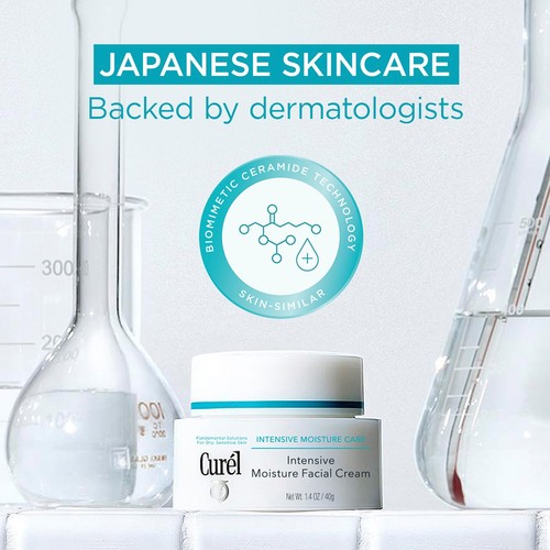 Curel Intensive Moisture Facial Cream for Dry, Sensitive Skin thumbnail 7