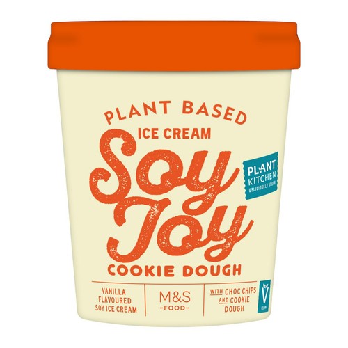 M&S Plant Kitchen Vanilla Soy Joy Cookie Dough Ice Cream thumbnail 2