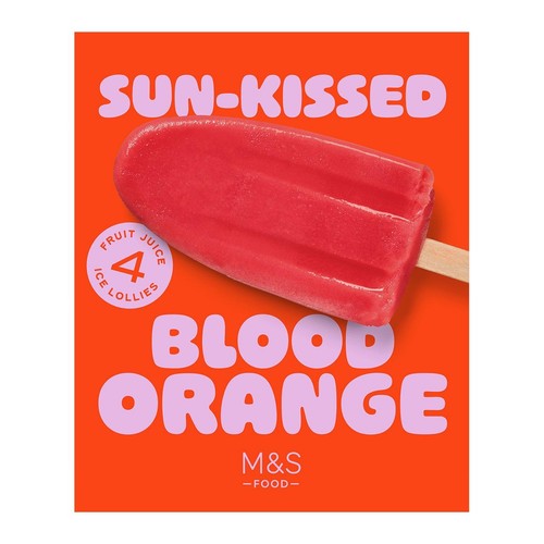 M&S Sun-Kissed Blood Orange Ice Lollies