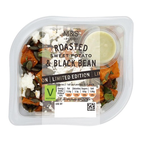 M&S Roasted Sweet Potato & Black Bean Salad thumbnail 2
