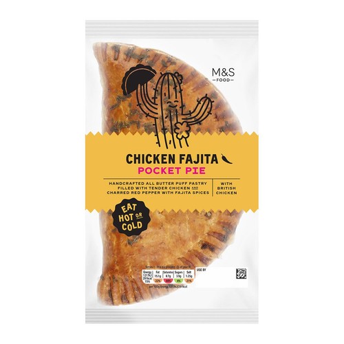 M&S Chicken Fajita Pocket Pie thumbnail 3