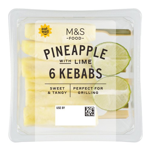 M&S 6 Pineapple With Lime Kebabs thumbnail 2