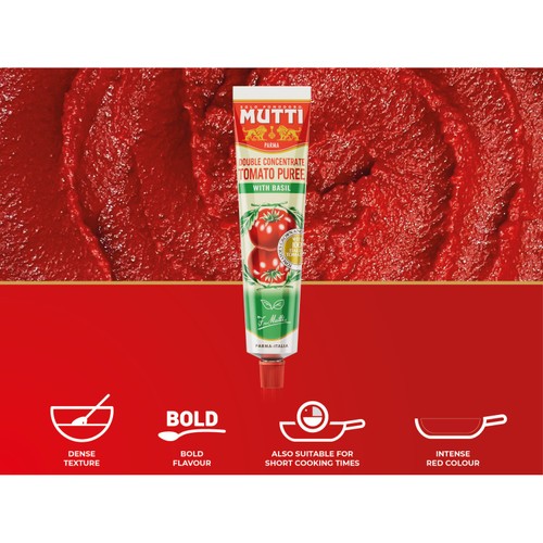 Mutti Double Concentrate Tomato Puree with Basil thumbnail 3
