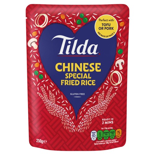 Tilda Microwave Chinese Special Fried Long Grain Rice thumbnail 2