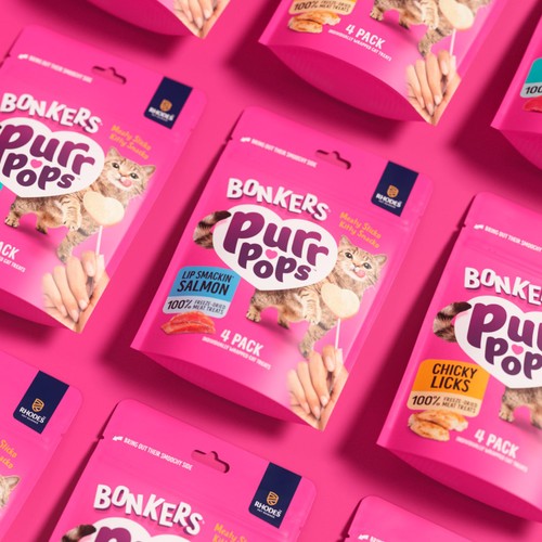 BONKERS Purrpops Freeze Dried Salmon Flavoured Lollipop Cat Treats thumbnail 8