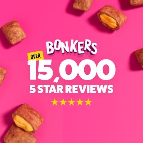 BONKERS Cat Bites, Crunchy & Soft Salmon Supreme Flavoured Cat Treats thumbnail 7