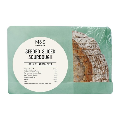 M&S Only 7 Ingredients Seeded Sliced Sourdough