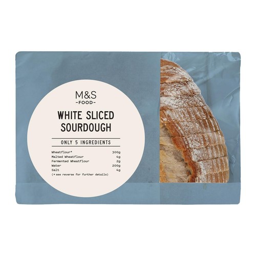 M&S Only 5 Ingredients White Sliced Sourdough