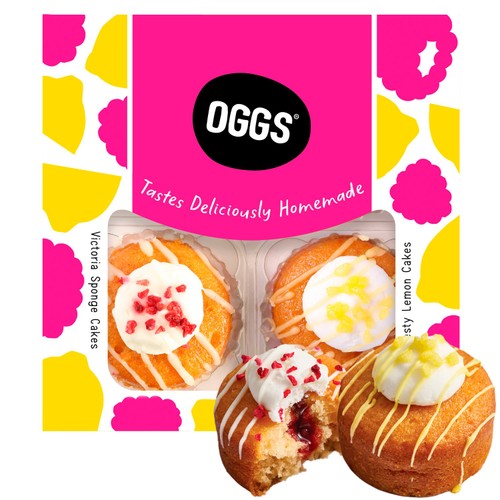 OGGS 4 Victoria Sponge & Lemon Cake, Selection Box