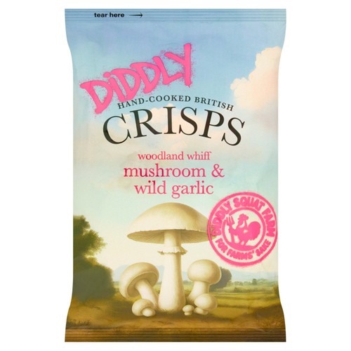 Diddly Squat Farm Mushroom & Wild Garlic Crisps thumbnail 2