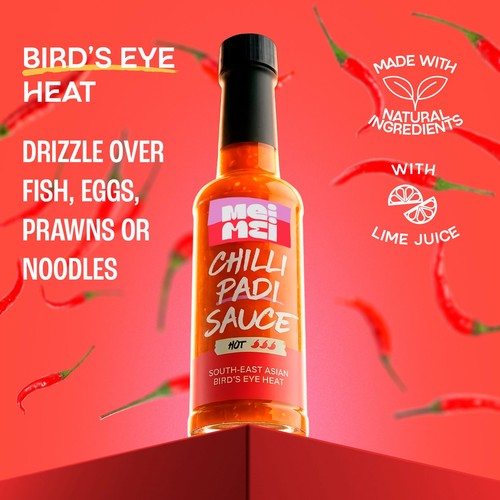 Mei Mei Birds Eye Hot Sriracha Chilli Padi Sauce thumbnail 2