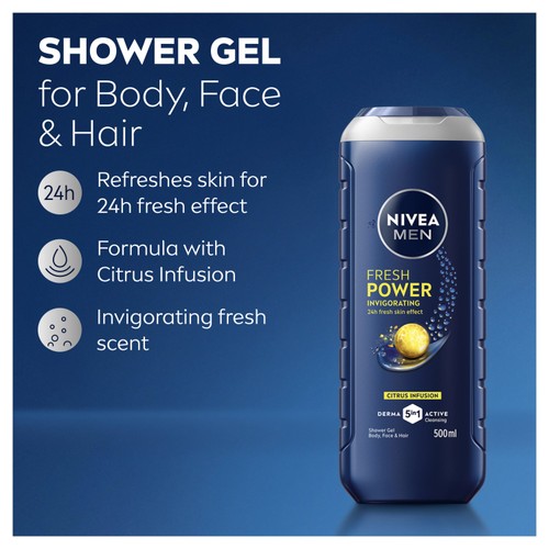 NIVEA MEN Power Shower Gel thumbnail 4