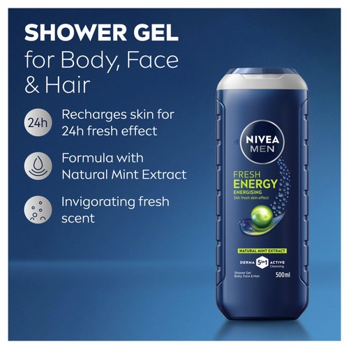 NIVEA MEN Energy Shower Gel thumbnail 4
