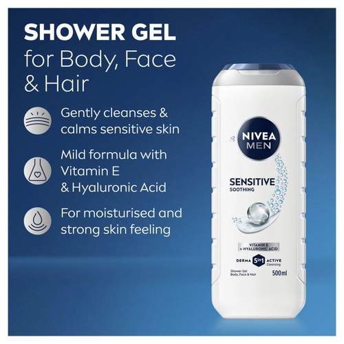 NIVEA MEN Sensitive Shower Gel thumbnail 4