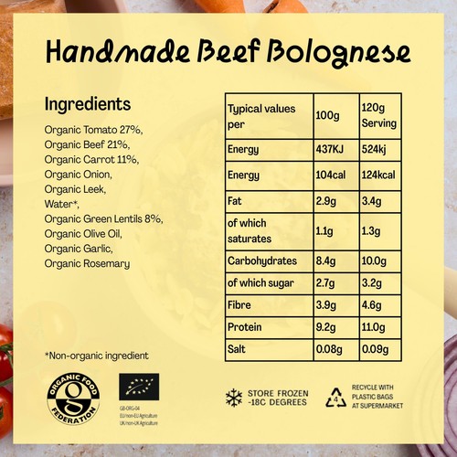 Lune & Wild Handmade Beef Bolognese Baby & Kids Sauce 7+ months thumbnail 4