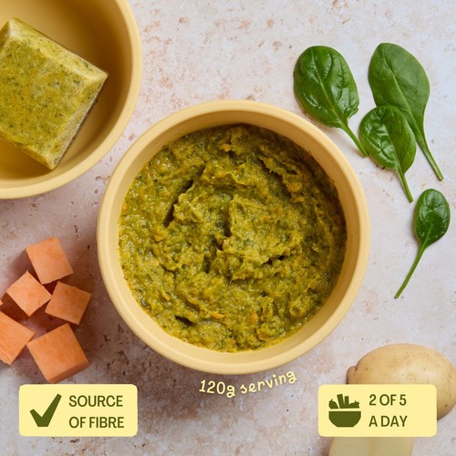 Lune & Wild Handmade Spinach & Coconut Curry Baby Purees 6+ months thumbnail 2